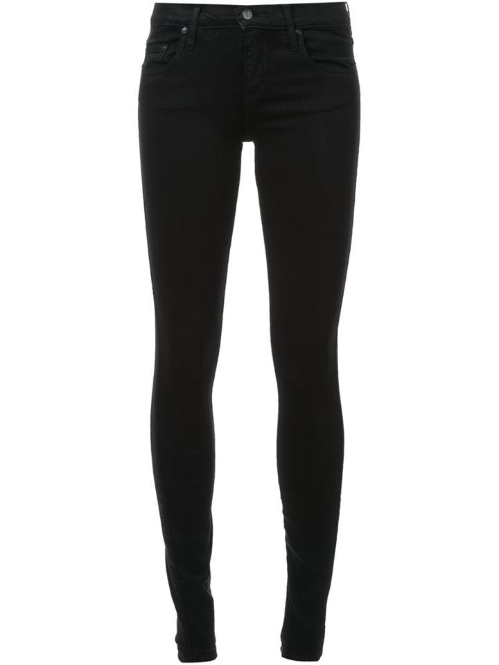 Nobody Denim Geo Skinny Jeans, Women's, Size: 27, Black, Cotton/polyester/spandex/elastane