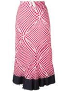 Comme Des Garçons Vintage Optical Floral Print Skirt