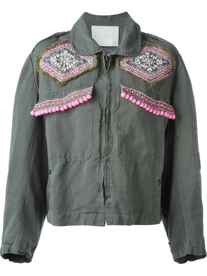 Giada Benincasa Embroidered Military Jacket