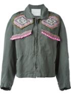 Giada Benincasa Embroidered Military Jacket