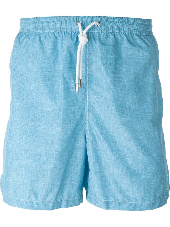 Kiton Denim Effect Swim Shorts