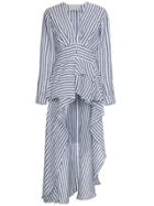 Johanna Ortiz Rio Grande Stripe Maxi Train Top - Blue