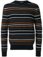 Ermenegildo Zegna Horizontal Stripes Jumper - Blue