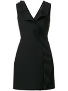 Msgm - V Neck Fitted Dress - Women - Elastodiene/polyester/viscose - 38, Black, Elastodiene/polyester/viscose