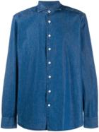 Hackett Plain Denim Shirt - Blue
