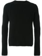 Isabel Benenato Ribbed Detail Sweater, Men's, Size: Small, Black, Nylon/spandex/elastane/yak/merino