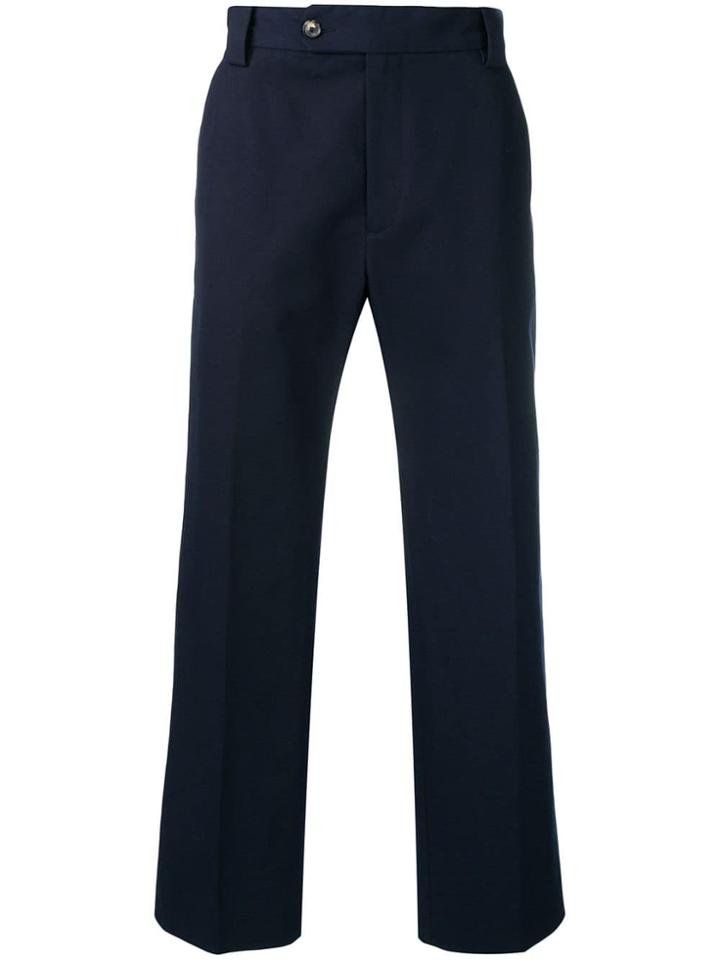 Kenzo Wide-leg Tailored Trousers - Blue