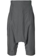 Lost & Found Ria Dunn Tailored Dropped Crotch Shorts - Grey