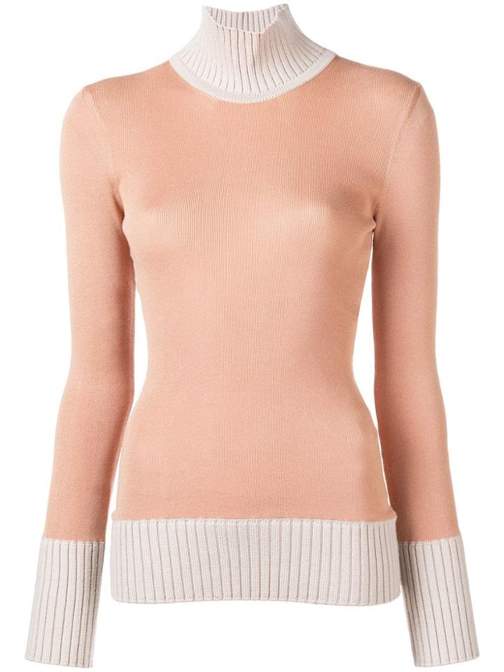 Victoria Beckham Gauge Chunky Knit Top - Neutrals