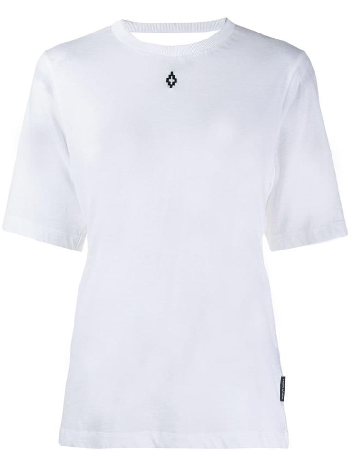 Marcelo Burlon County Of Milan Open Back Logo T-shirt - White