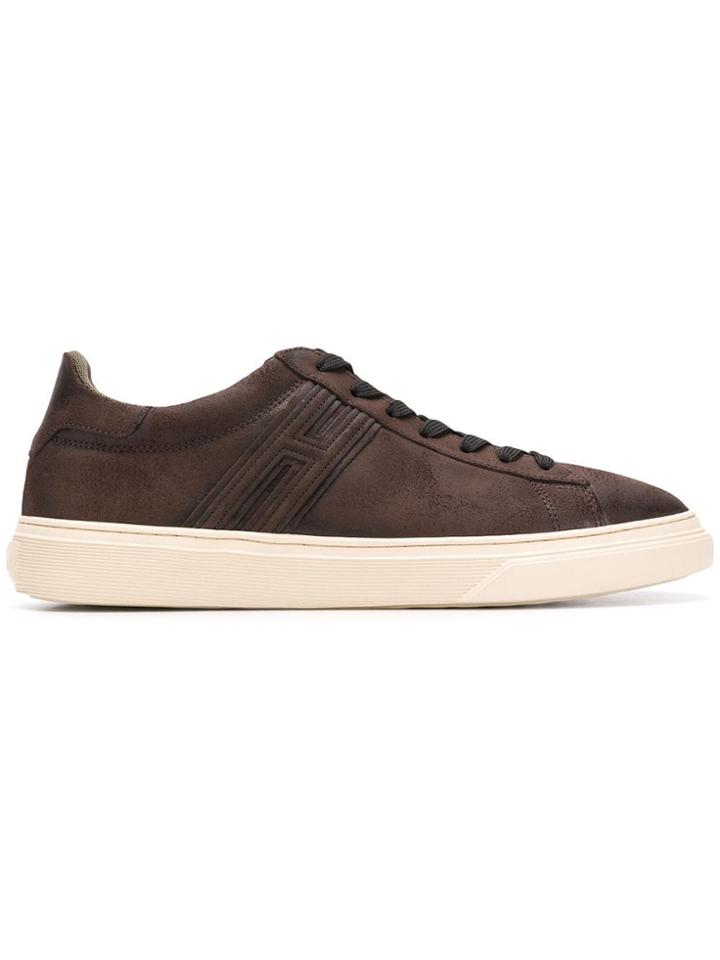 Hogan Classic Low Top Trainers - Brown