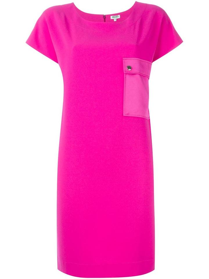 Kenzo Satin Pocket Dress