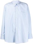Our Legacy Stripe Oversized Shirt - Blue