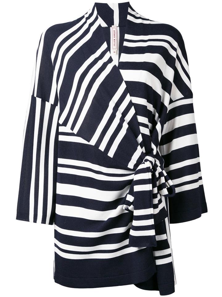 Antonio Marras - Wrap Knitted Top - Women - Cotton/viscose - L, Blue, Cotton/viscose