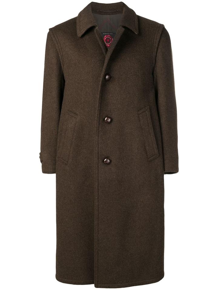 A.n.g.e.l.o. Vintage Cult 1990's Single-breasted Midi Coat - Brown