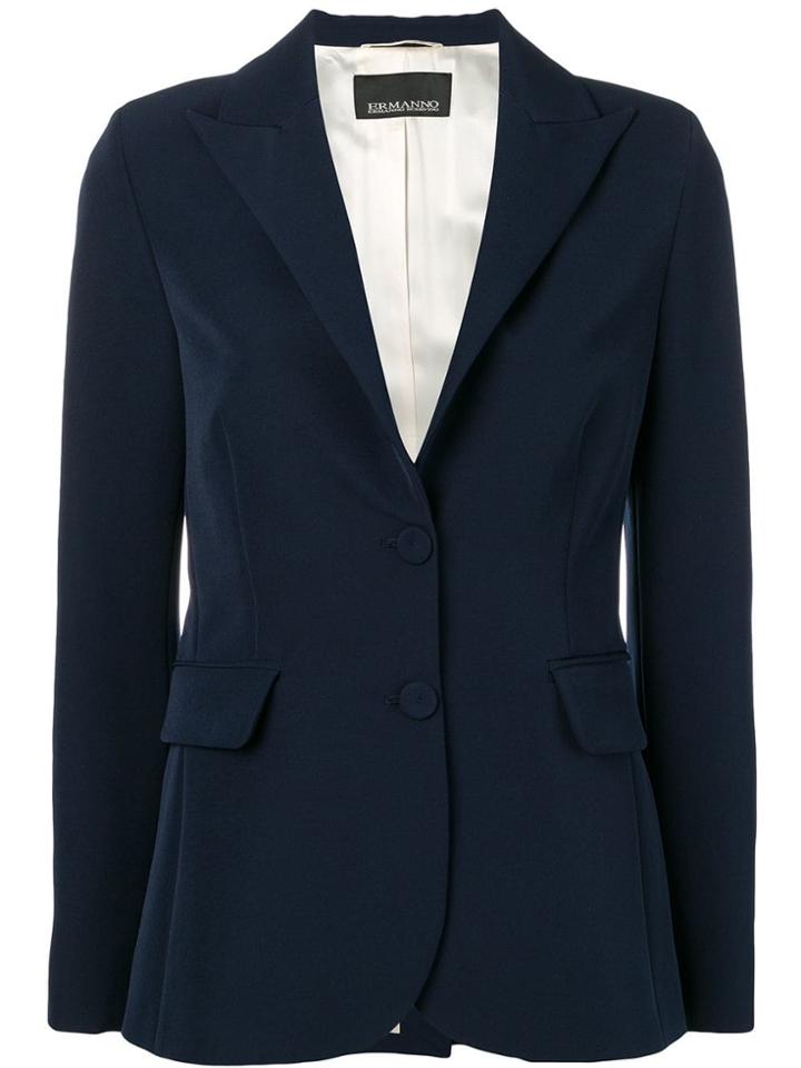 Ermanno Ermanno Fitted Blazer - Blue