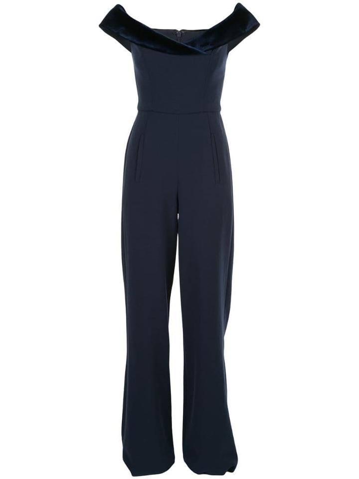 Black Halo Yoli Colour-block Jumpsuit - Blue