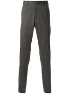 Lanvin Tailored Trousers, Men's, Size: 52, Grey, Cotton