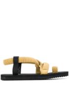 Pleats Please By Issey Miyake Flat Slingback Sandals - Yellow