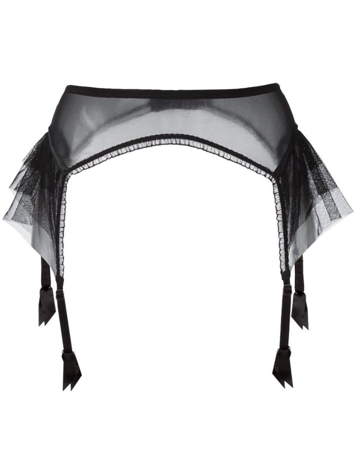 Lascivious 'kitty' Suspender Belt - Black