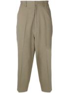 N. Hoolywood Cropped Wide-leg Trousers - Neutrals