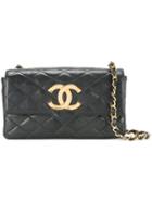 Chanel Vintage Pointed Flap Shoulder Bag, Women's, Black
