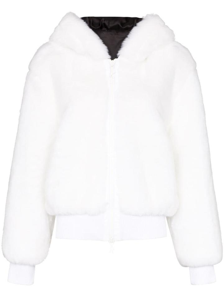 Kirin Oversized Faux-fur Jacket - White
