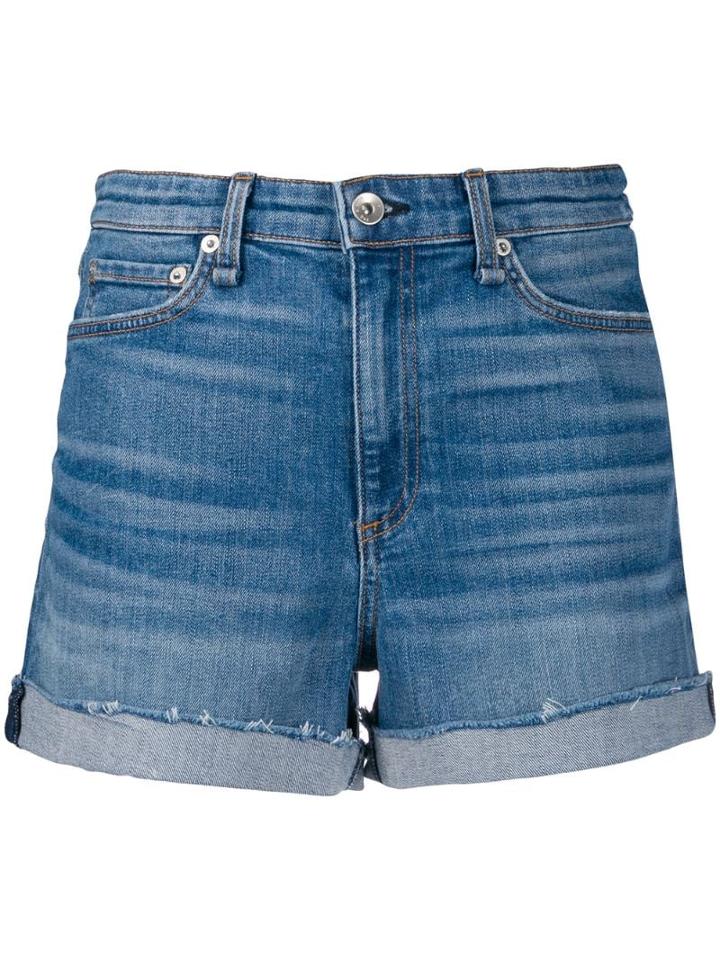 Rag & Bone Classic Denim Shorts - Blue