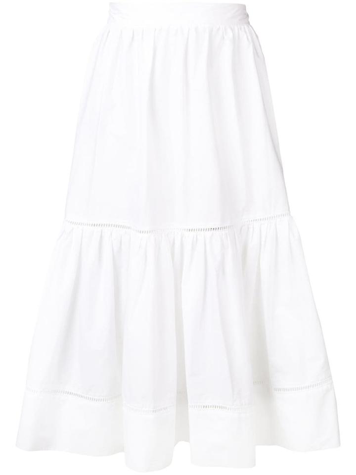 Twin-set Cuffed Knit Top - White