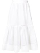 Twin-set Cuffed Knit Top - White