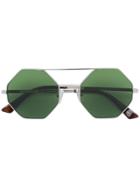 Mcq By Alexander Mcqueen Eyewear Hexagon Frame Sunglasses - Brown