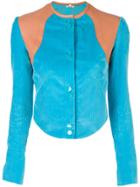 Nina Ricci Cropped Fitted Jacket - Blue