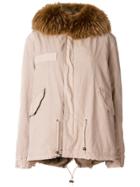 Mr & Mrs Italy Drawstring Hooded Parka Coat - Nude & Neutrals