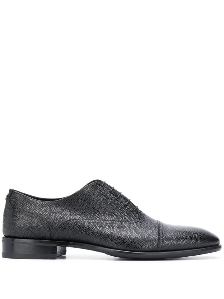 Roberto Cavalli Textured Oxford Shoes - Black