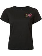 Marc Jacobs Marc Jacobs X Mtv Embroidered Classics T-shirt, Women's, Size: Medium, Black, Cotton