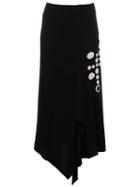 Yohji Yamamoto Dot Print Asymmetric Skirt