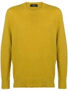 Maison Flaneur Round Neck Sweater - Yellow & Orange