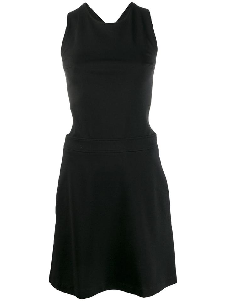 Love Moschino Crossover Strap Dress - Black