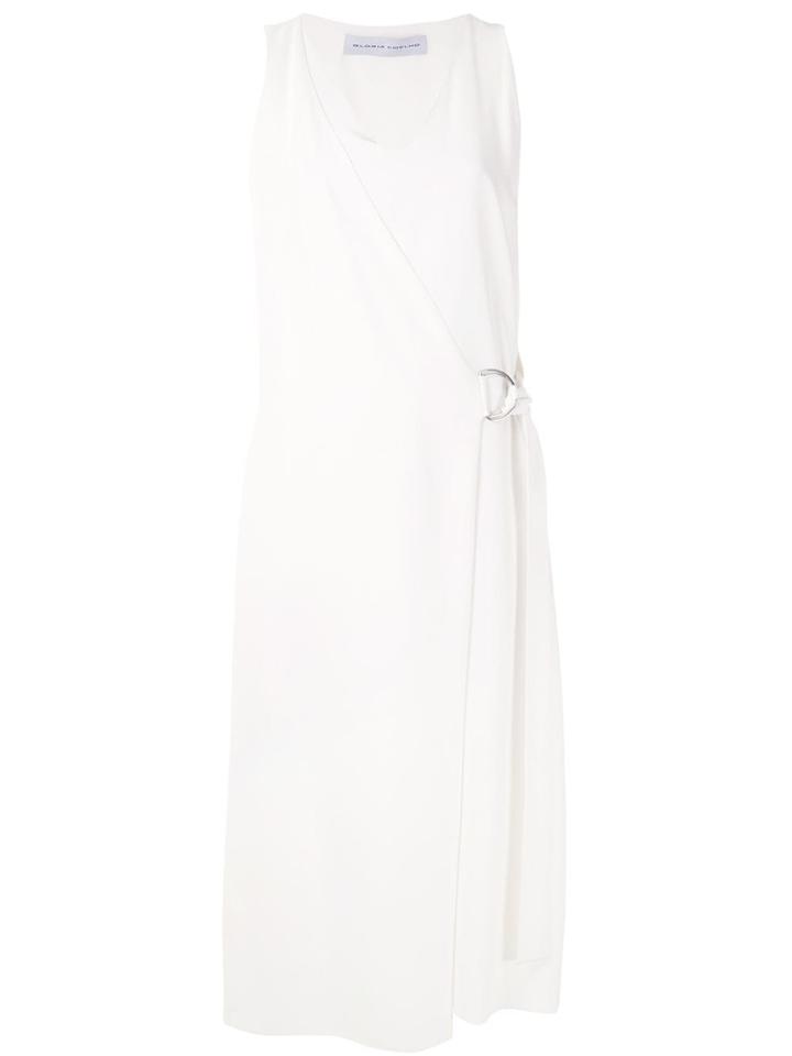 Gloria Coelho Wrap Midi Dress - White