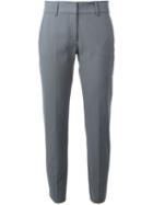Piazza Sempione Cropped Trousers, Women's, Size: 44, Grey, Cotton/spandex/elastane/acetate/polyester