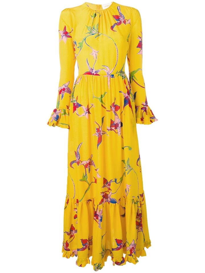 La Doublej Visconti Orchid Dress - Yellow