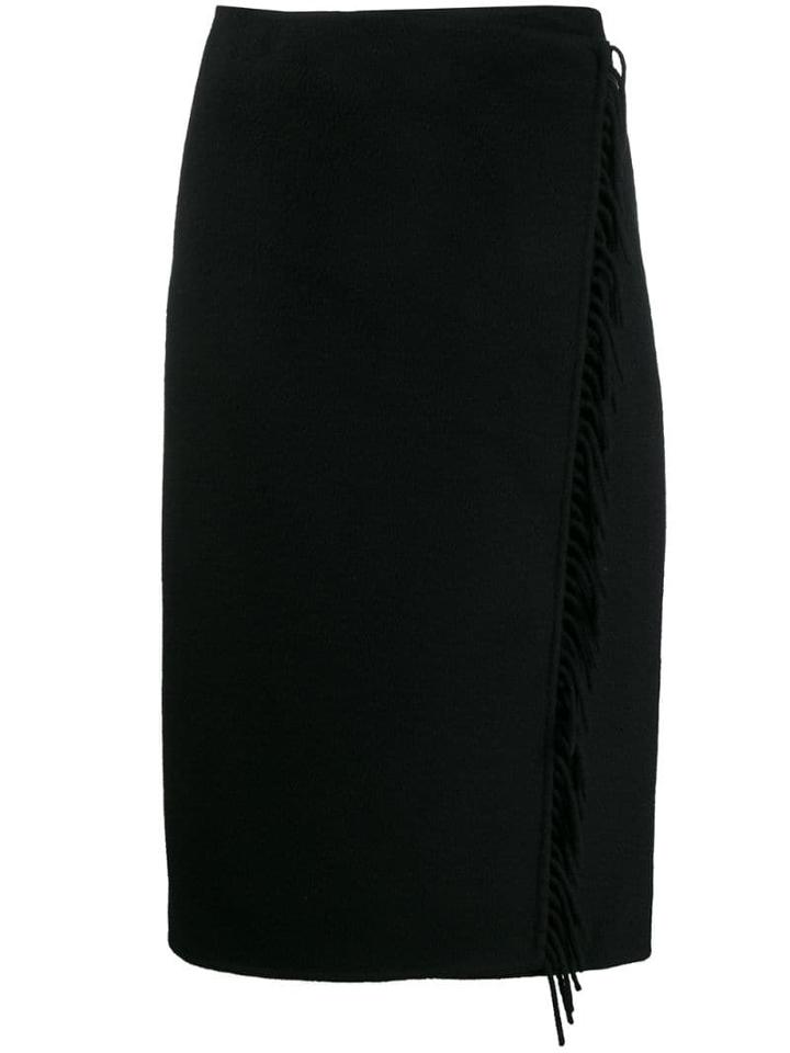 P.a.r.o.s.h. Fringed Edge Skirt - Black