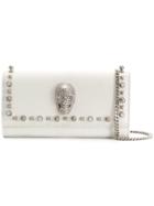 Philipp Plein Studs Shoulder Bag - White