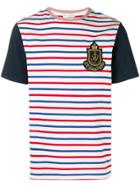 Jw Anderson Stripe Logo Patch T-shirt - Nude & Neutrals