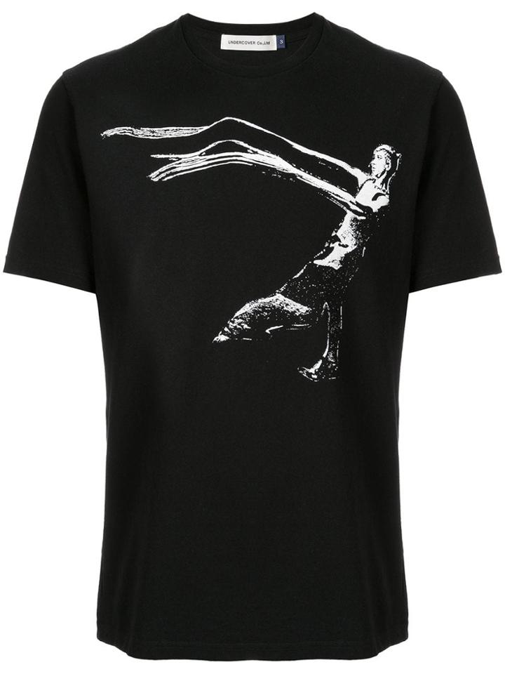 Undercover Contrast Print T-shirt - Black