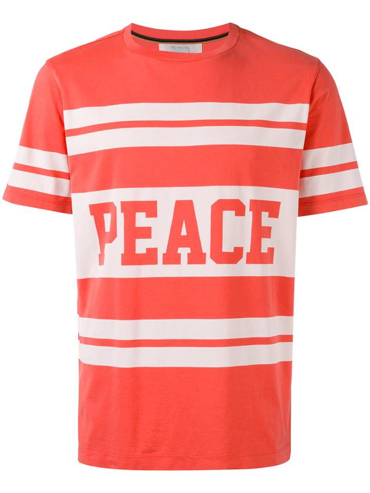 Paul Smith - Peace Print T-shirt - Men - Cotton - Xl, Red, Cotton
