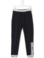 Armani Junior Teen Colour-block Track Pants - Blue