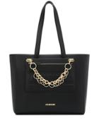 Love Moschino Logo Chain-detail Tote - Black