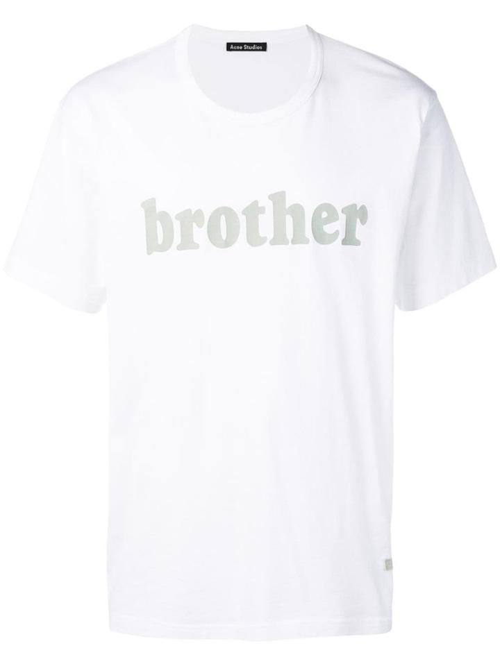 Acne Studios Brother Printed T-shirt - White
