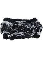 Flapper Knitted Headband - Black